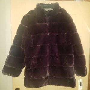 Via Spiga Faux Fur Jacket
